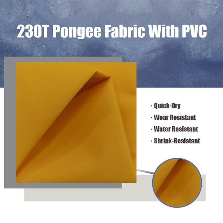Pongee Fabric with PVC Coating