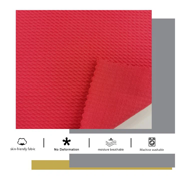 Polyester Stretch Jacquard Knitted Fabric