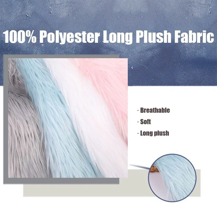 MultiColor Long Pile Plush Fabri MultiColor Long Pile Plush Fabri