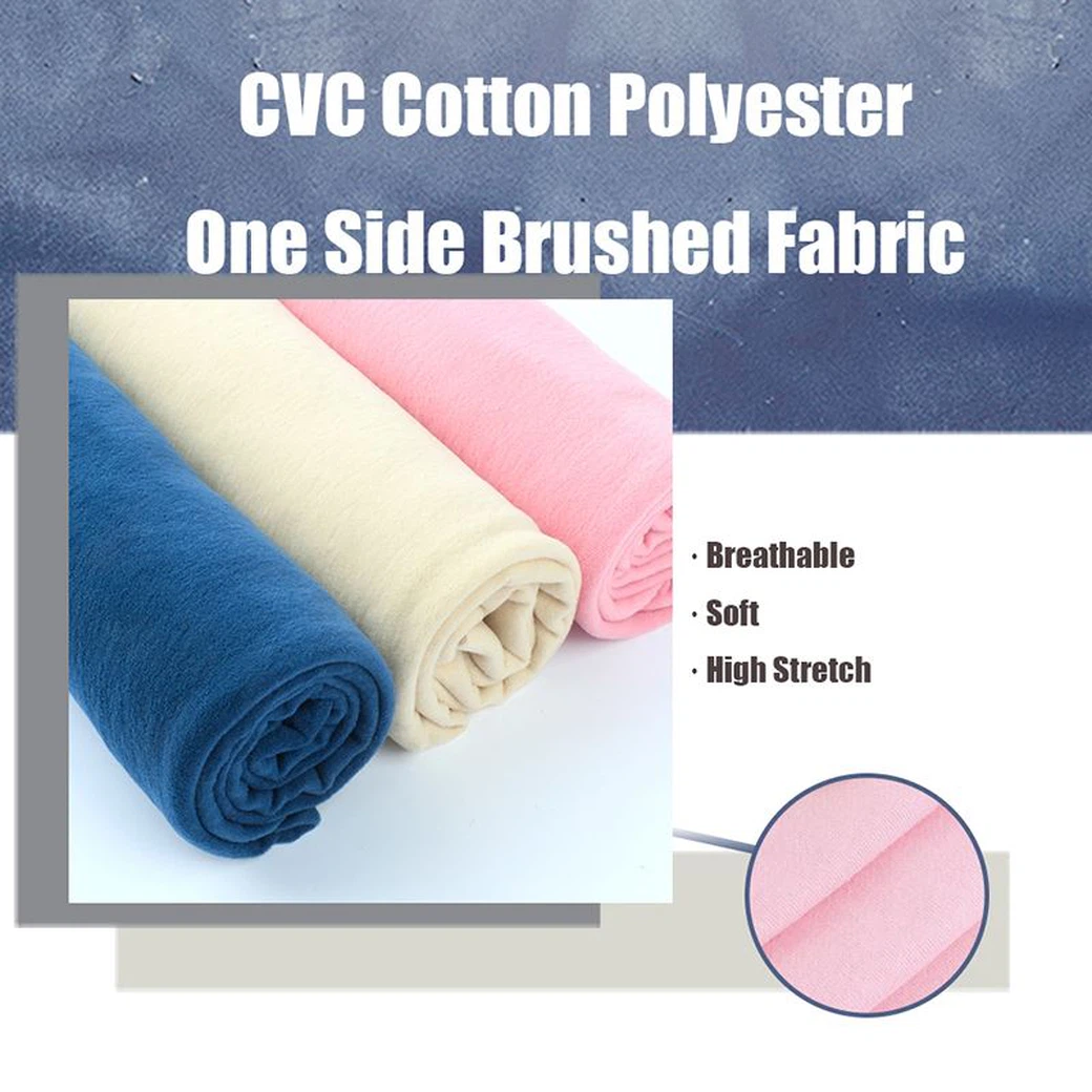 Cotton Polyester One Sided Fleece Fabric Cotton Polyester One Sided Fleece Fabric