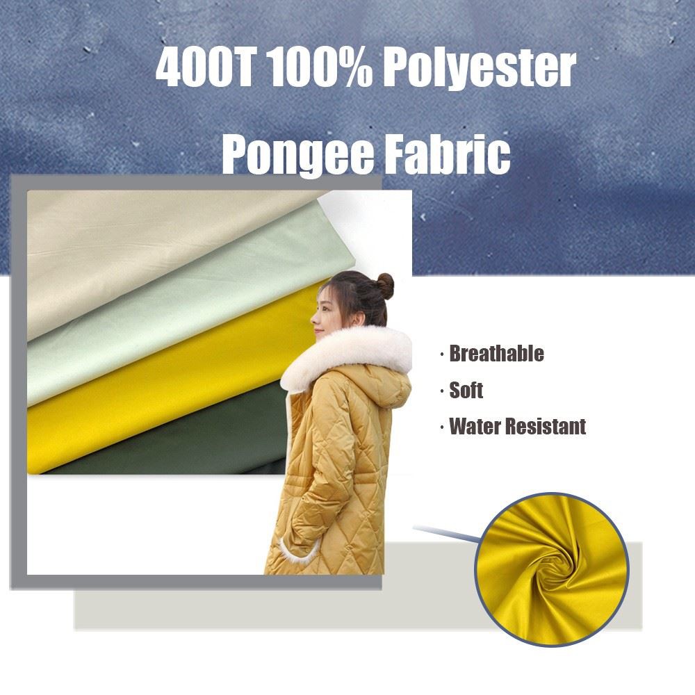400t 100% Polyester  Pongee Fabric