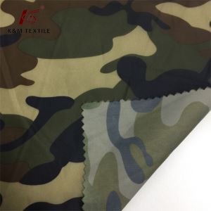 210T Camouflage Print Polyester Taffeta Fabric