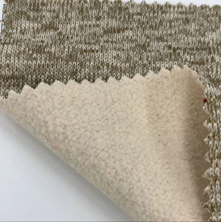 100% Polyester Fleece Coarse Needle Knitted Fabric