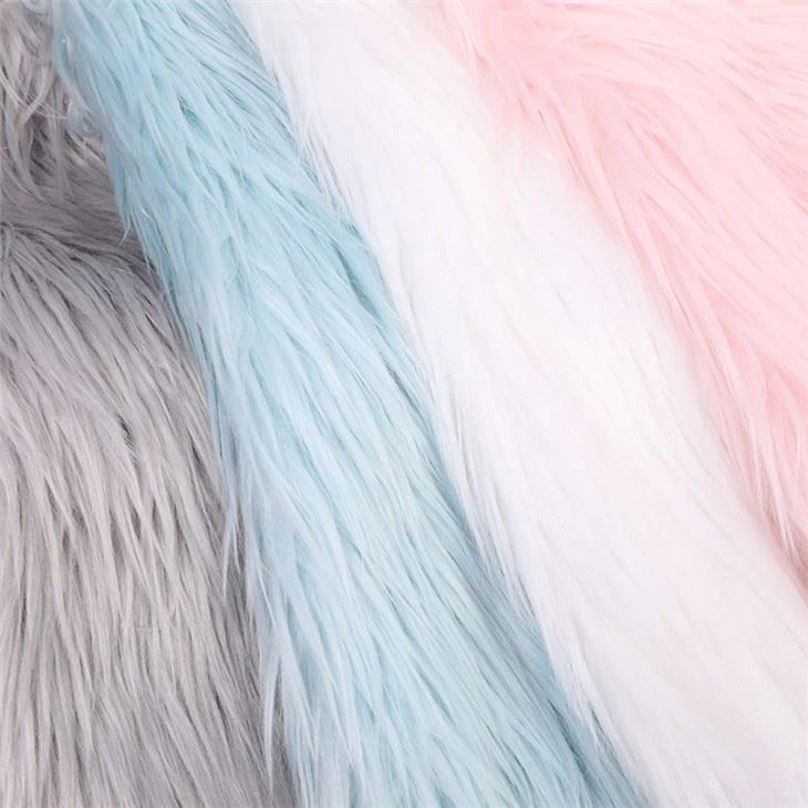 MultiColor Long Pile Plush Fabric