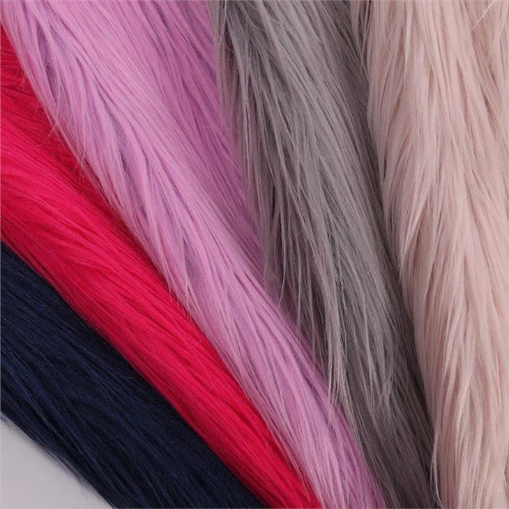 MultiColor Long Pile Plush Fabric