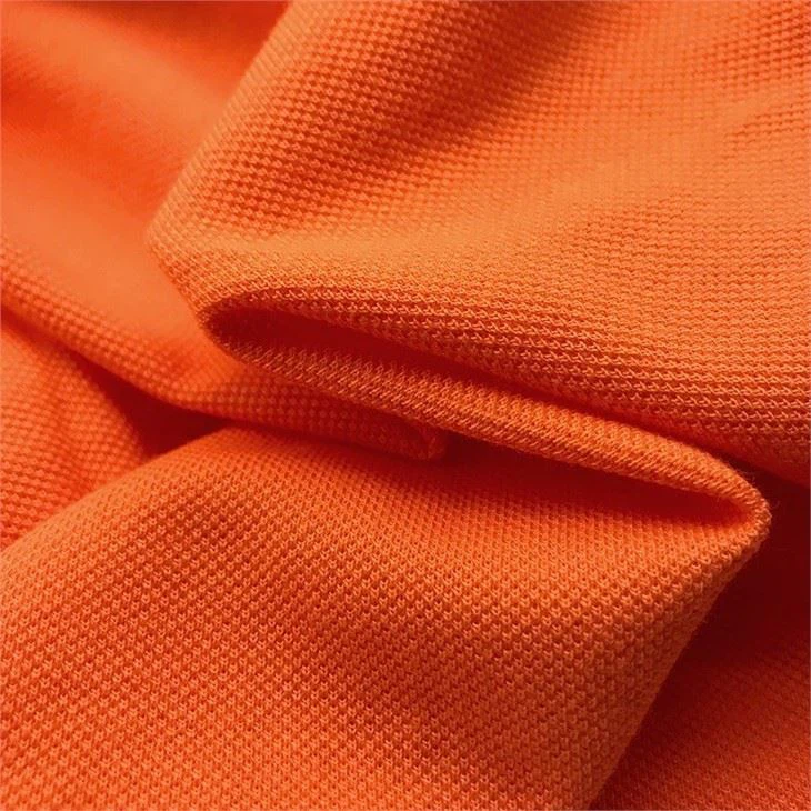Customization Sportswear Knitted Single Side Pique 100%Cotton Mesh Fabric Polo Shirt Golf Polo Shirt Breathable
