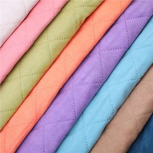 Polyester Spandex Quilted Fabric